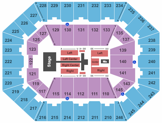 Charleston Coliseum & Convention Center - Charleston Toby Mac Seating Chart
