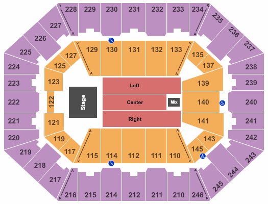 Charleston Coliseum & Convention Center - Charleston ZZ Top Seating Chart