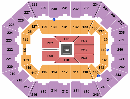 Charleston Coliseum & Convention Center - Charleston Boxing Seating Chart