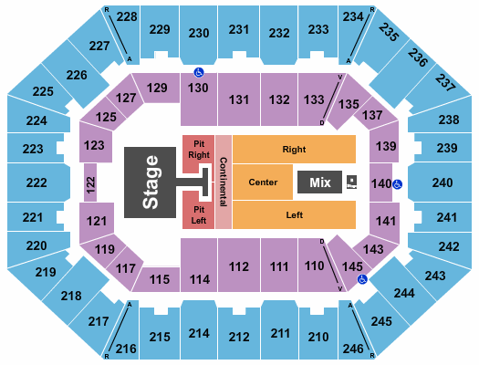 Charleston Coliseum & Convention Center - Charleston Lainey Wilson Seating Chart
