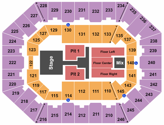 Charleston Coliseum & Convention Center - Charleston Luke Bryan Seating Chart