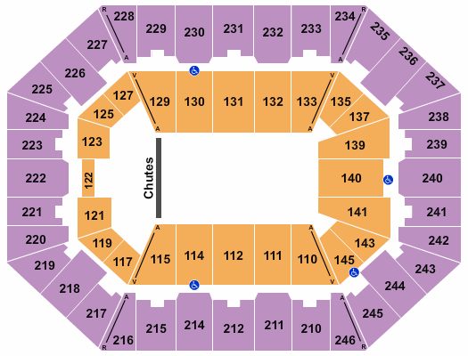 Charleston Coliseum & Convention Center - Charleston PBR Seating Chart