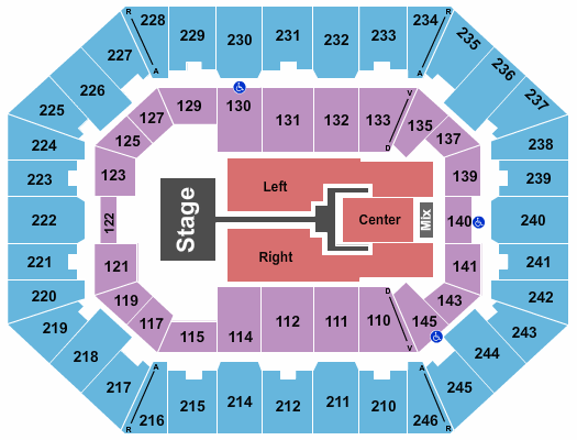 Charleston Coliseum & Convention Center - Charleston TobyMac Seating Chart