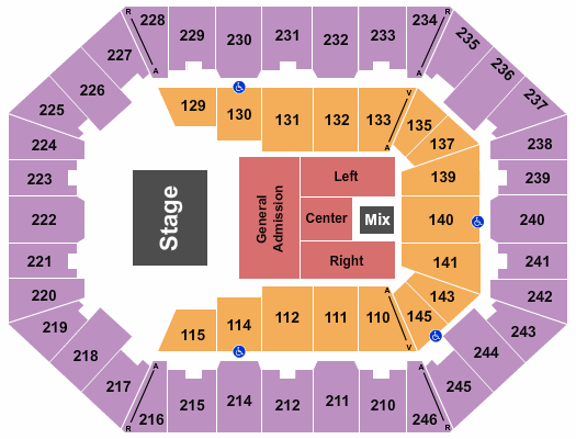Charleston Coliseum & Convention Center - Charleston Five Finger Death Punch Seating Chart