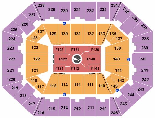 Charleston Coliseum & Convention Center - Charleston Center Stage 1 Seating Chart