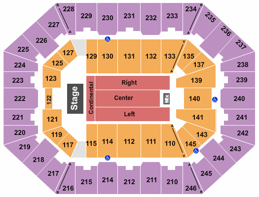 Charleston Coliseum & Convention Center - Charleston Comedy Seating Chart