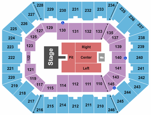 Ella Langley, Ernest & Gabriella Rose seating chart at Charleston Coliseum & Convention Center - Charleston