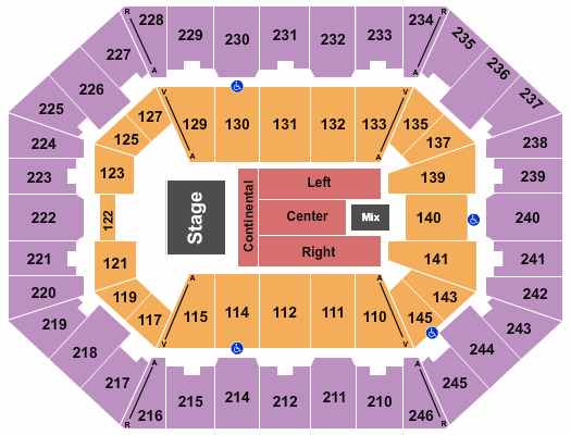 Charleston Coliseum & Convention Center - Charleston Endstage 4 Seating Chart