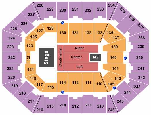 Charleston Coliseum & Convention Center - Charleston Endstage 6 Seating Chart