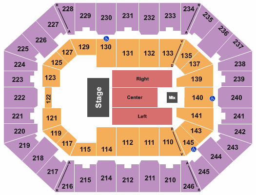 Charleston Coliseum & Convention Center - Charleston Half House 2 Seating Chart