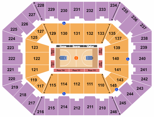 Charleston Coliseum & Convention Center - Charleston Holiday Hoopfest Seating Chart