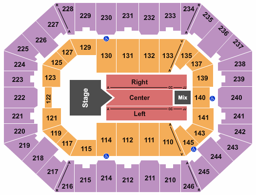 Charleston Coliseum & Convention Center - Charleston Rascal Flatts Seating Chart