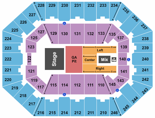 Charleston Coliseum & Convention Center - Charleston Miranda Lambert 2019 Seating Chart