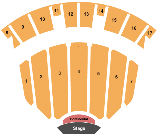 seating chart for Charleston Municipal Auditorium - Endstage 2 - eventticketscenter.com