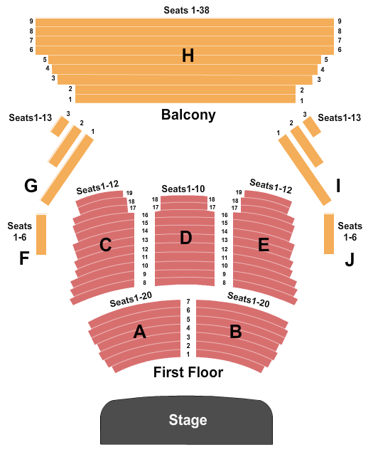 Charleston Music Hall Seating Chart