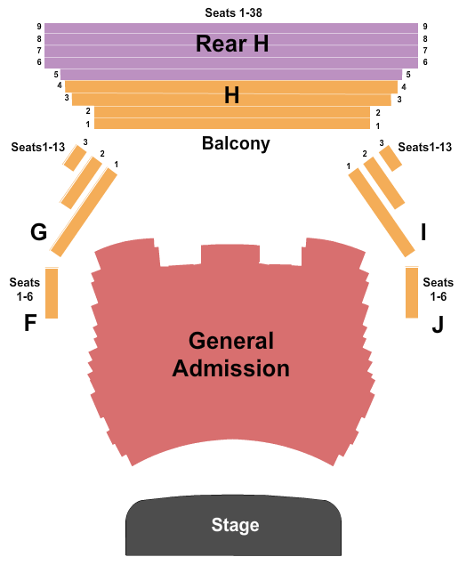 seating chart for Charleston Music Hall - Liz Phair - eventticketscenter.com