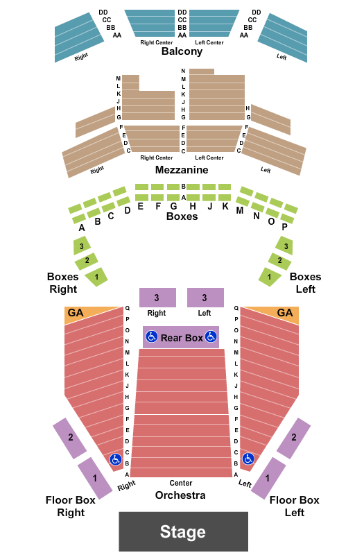 Charline McCombs Empire Theatre Seating Chart