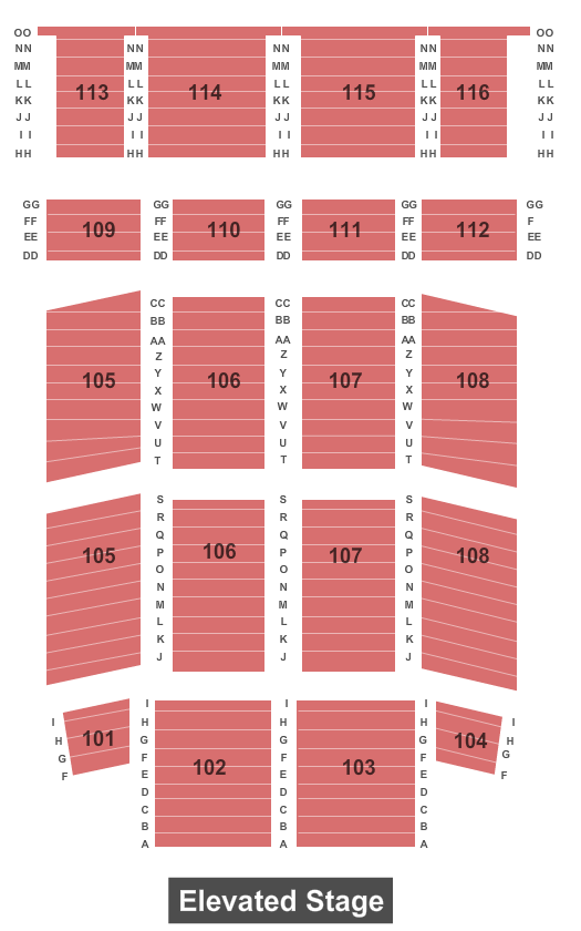 Charlotte Harbor Event & Conference Center Standard Seating Chart