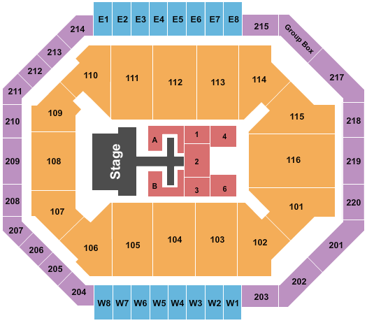 Chartway Arena at Ted Constant Convocation Center Chris Tomlin Seating Chart