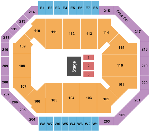 Chartway Arena at Ted Constant Convocation Center Disney Jr Seating Chart