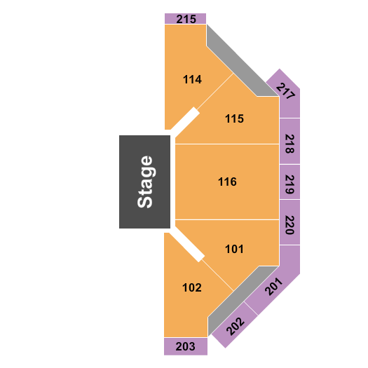 Chartway Arena at Ted Constant Convocation Center Quarter House Seating Chart