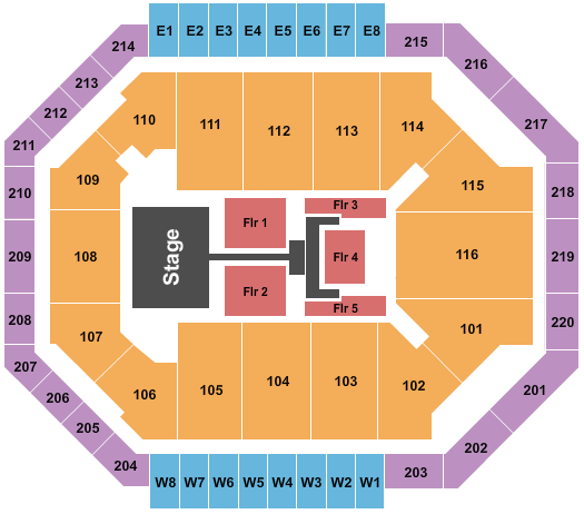 Chartway Arena at Ted Constant Convocation Center TobyMac Seating Chart