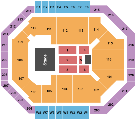 Chartway Arena at Ted Constant Convocation Center seating chart event tickets center