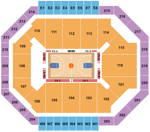 Chartway Arena At The Ted Seating Chart - Norfolk