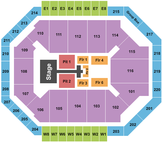 Chartway Arena at Ted Constant Convocation Center Phil Wickham Seating Chart