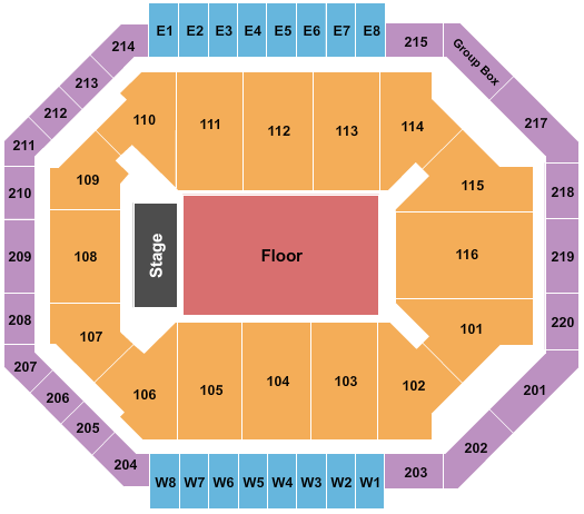 Chartway Arena at Ted Constant Convocation Center Suicide Boys Seating Chart