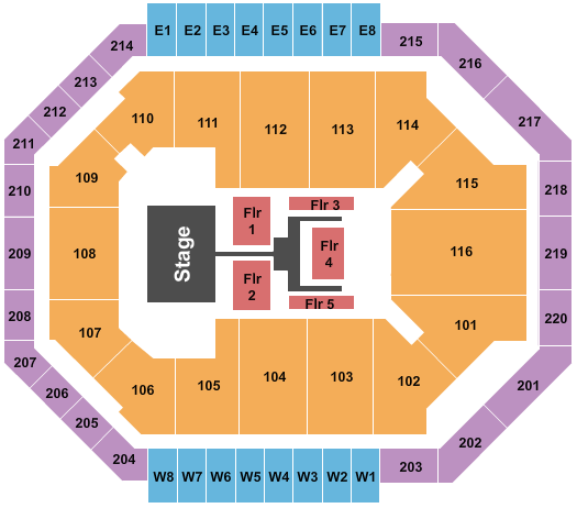 Chartway Arena at Ted Constant Convocation Center TobyMac Seating Chart