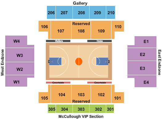 Chase Arena Basketball Seating Chart