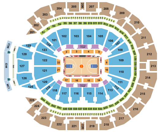 chase center seating