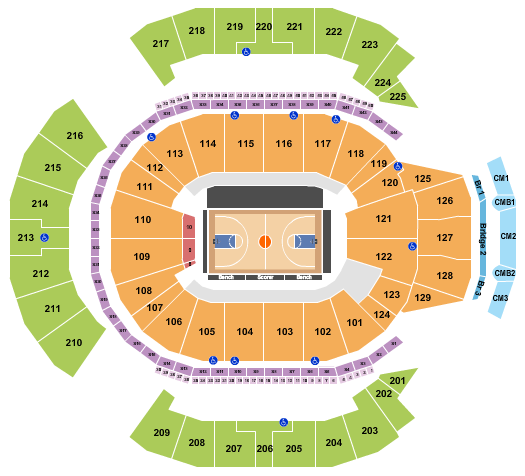Chase Center Basketball 3 Seating Chart