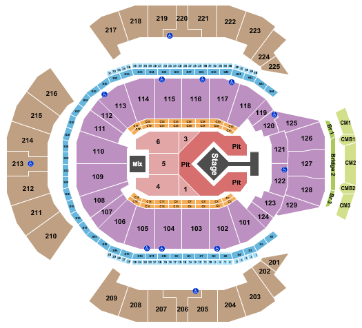 Chase Center Blink 182 Seating Chart