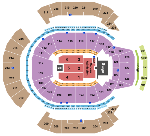 Chase Center Bruce Springsteen 2023 Seating Chart