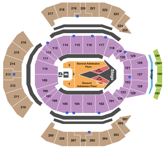 Chase Center Carrie Underwood Seating Chart