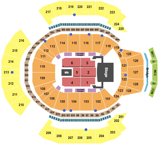 Chase Center Celine Dion Seating Chart