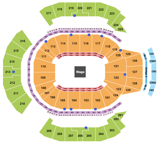 Chase Center CenterStage Seating Chart