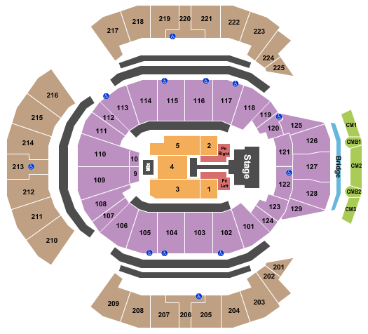 Chase Center seating chart event tickets center