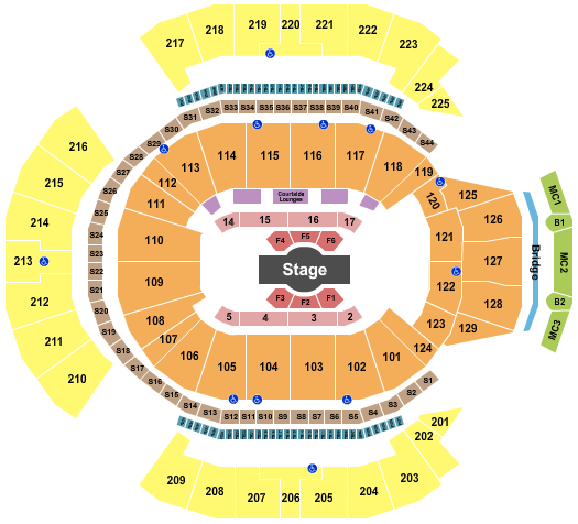 Chase Center Cirque - Corteo Seating Chart
