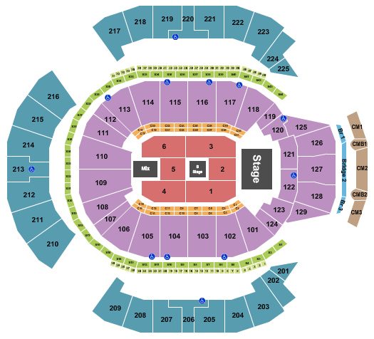 Chase Center Cyndi Lauper Seating Chart