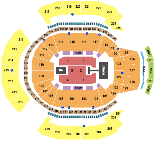 Chase Center Depeche Mode Seating Chart