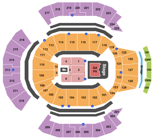 Chase Center Eric Church Seating Chart