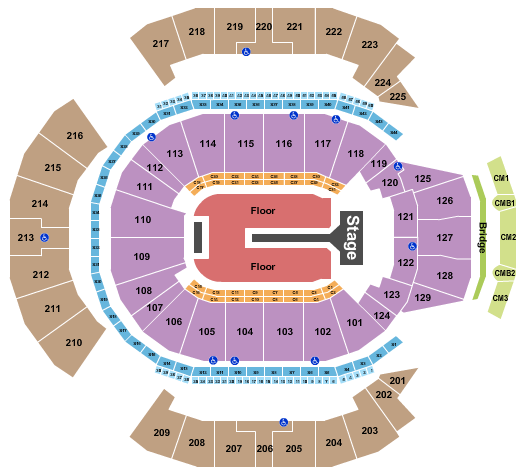 Chase Center Florence and The Machine Seating Chart