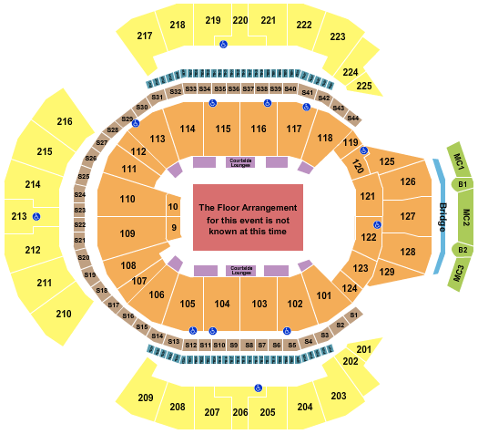 seating chart for Chase Center - Generic Floor - eventticketscenter.com