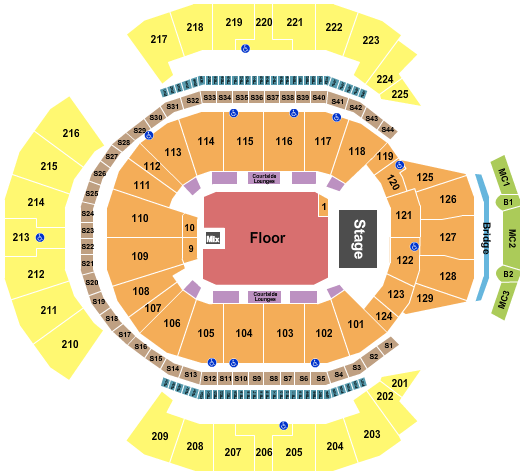 Chase Center Illenium Seating Chart