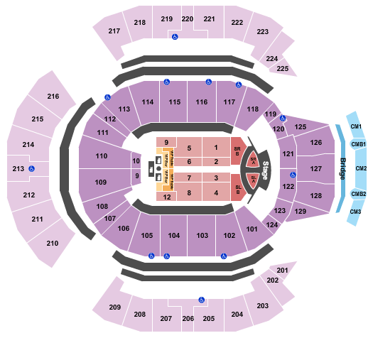 Square Garden Seating Chart Jonas Brothers