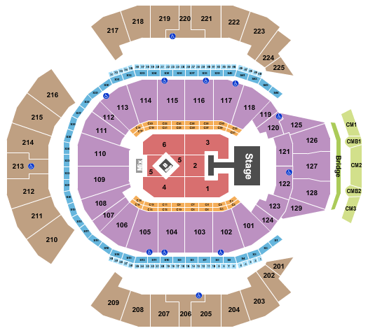 Chase Center Kylie Minogue Seating Chart