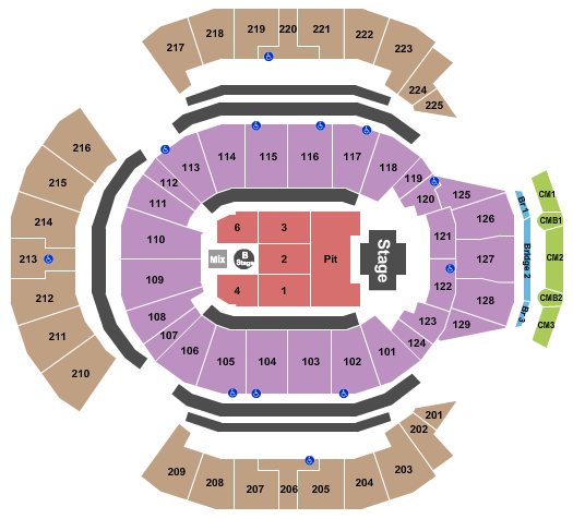 Chase Center Lauryn Hill & The Fugees Seating Chart